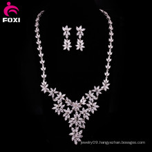 Luxury Fashion Best Price Cubic Zircon Gold Jewelry Set for Women Party Gift